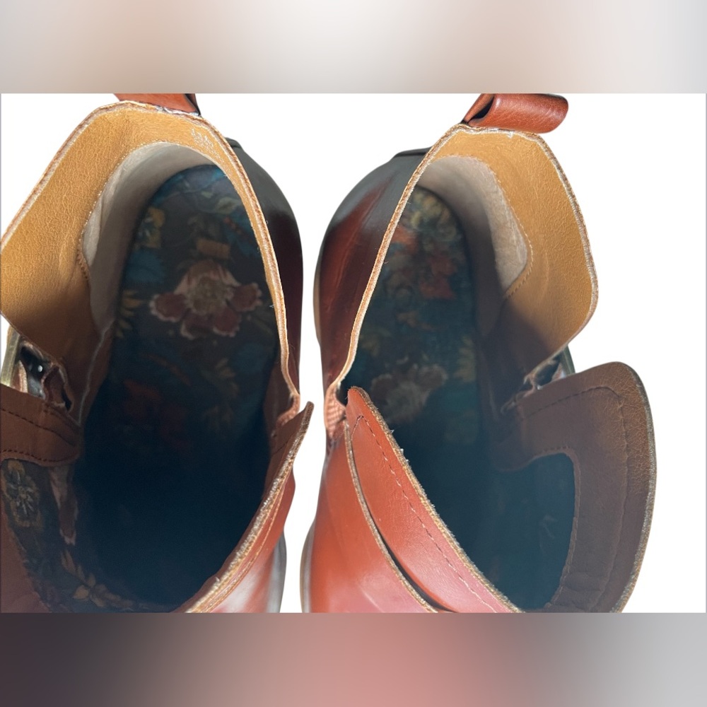 KORKS Kork Ease Tea Ankle Boots Bootie Tan Leather Womens US 11 - Picture 9 of 9